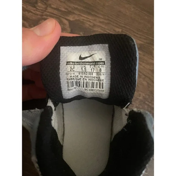 Nike Son of Force Mid Toddler Shoes 2C Gray White 615162 Basketball Streetwear - Picture 2 of 7